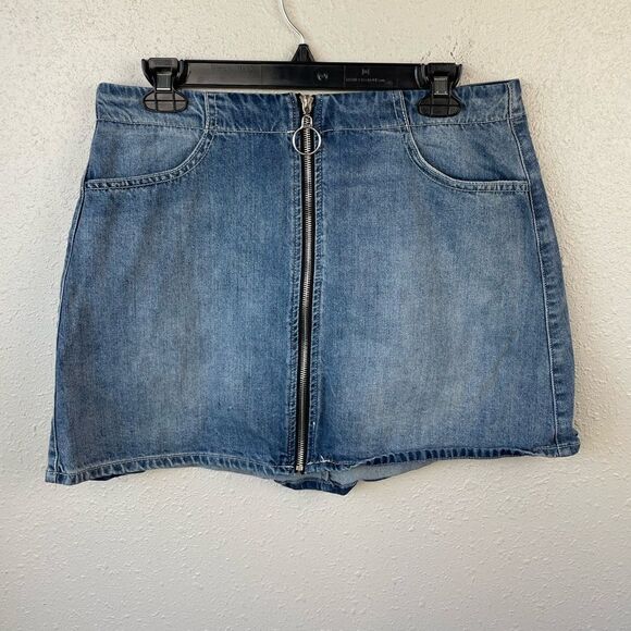 Rewash Denim Mini Skirt Size 11 30 EUC - Picture 1 of 5